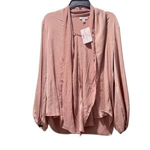 Bar III Womens Gray Long Sleeve Sweater Size Draped Cardigan Sweater,long sleeve